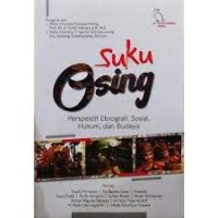 Image of SUKU OSING;Perspektif Etnografi,Sosial, Hukum, Dan Budaya